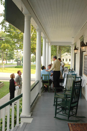 Outside Dining (and Talking) on the Porch